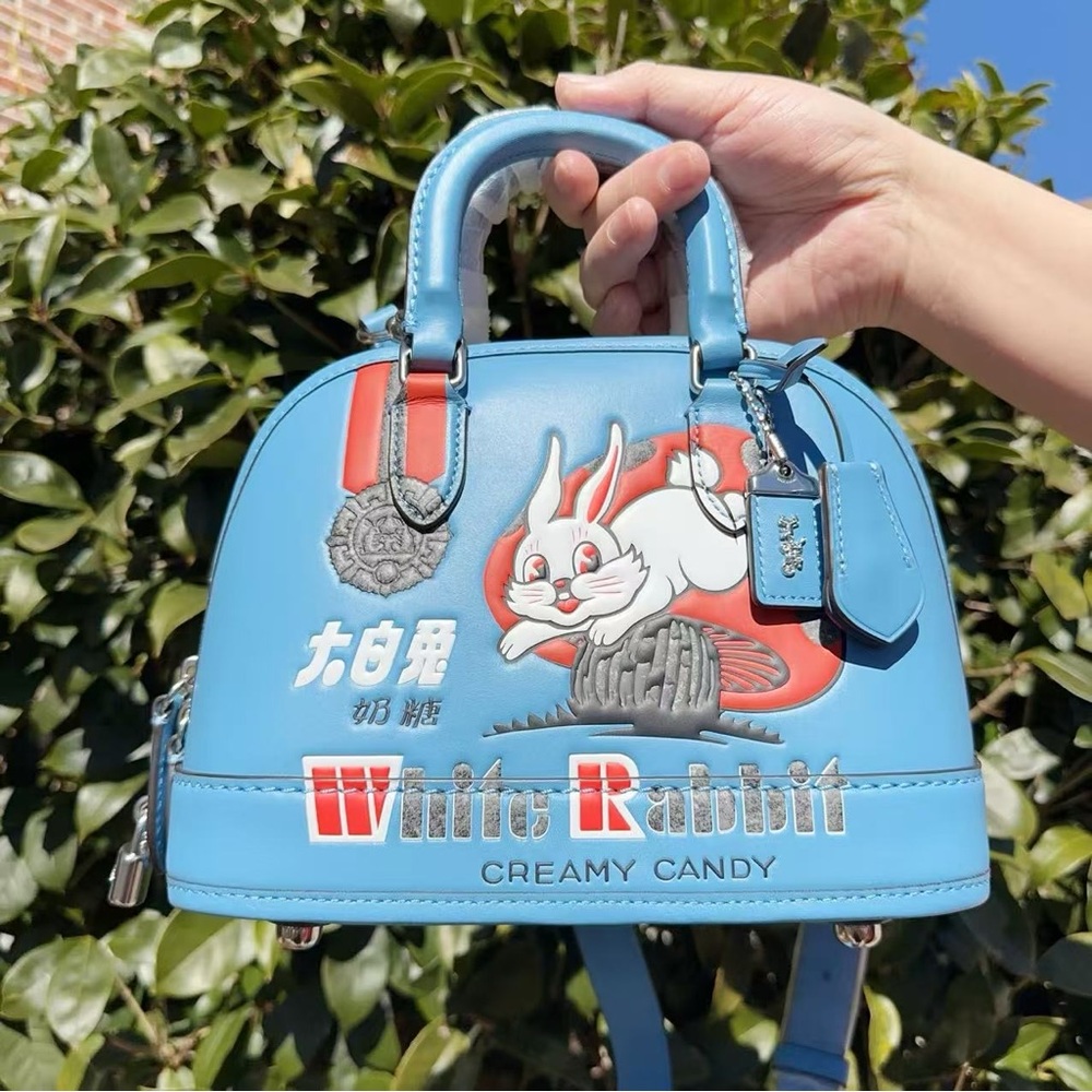 NWT COACH Revel Bag 24 with White Rabbit Print CG290